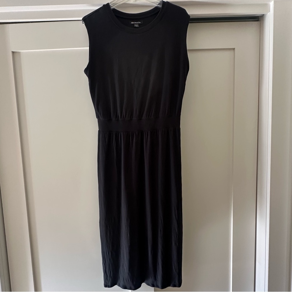 Athleta Santorini Cinch Dress in Black size Medium - Picture 6 of 14